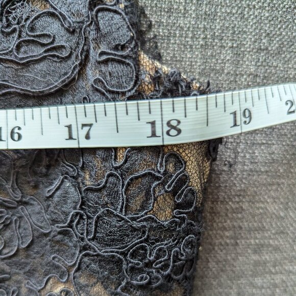 Reem Acra Black Lace Cocktail Dress | Designer | Nude Illusion - Picture 6 of 12